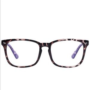 Leopard Blue Blocker reading glasses